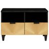 vidaXL TV Cabinet Black and Gold 70 x 33 x 46 cm Engineered wood
