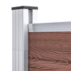 vidaXL Garden Fence WPC 1737x186 cm Brown
