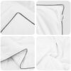vidaXL Winter Duvet with Pillow 2 pcs White Down Feather