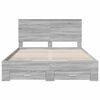 vidaXL Bed Frame with Drawer Grey Sonoma 150 x 200 cm Engineered Wood