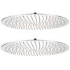vidaXL Rain Shower Head 2 pcs Stainless Steel Ø 50 cm