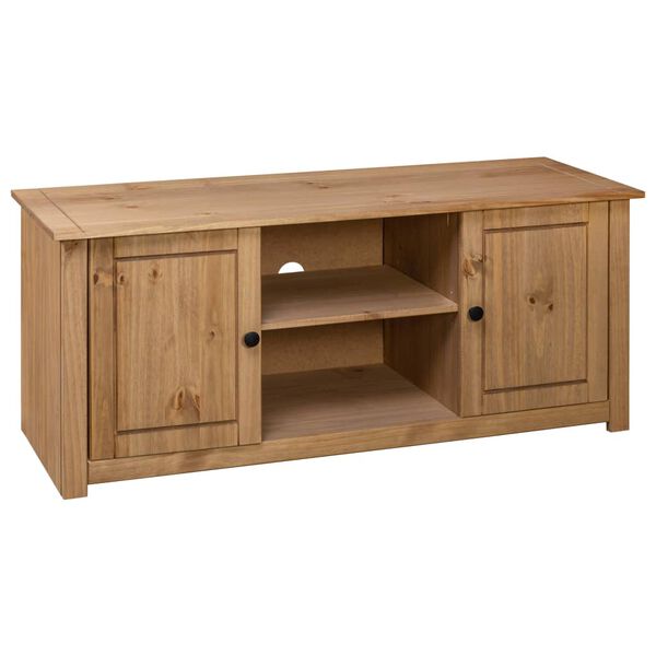 vidaXL TV Cabinet 120x40x50 cm Solid Pine Wood Panama Range
