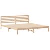 vidaXL Bed Frame with Headboard Brown 180 x 210 cm Solid Pine Wood