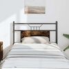 vidaXL Replace Headboard Smoked Oak 90 cm Engineered Wood and Steel