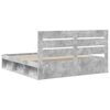 vidaXL Bed Frame with Headboard Concerte 200 x 200 cm Solid Pine Wood