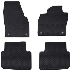 vidaXL Car Mat 4 pcs Black KAMIQ , SCALA Rubber