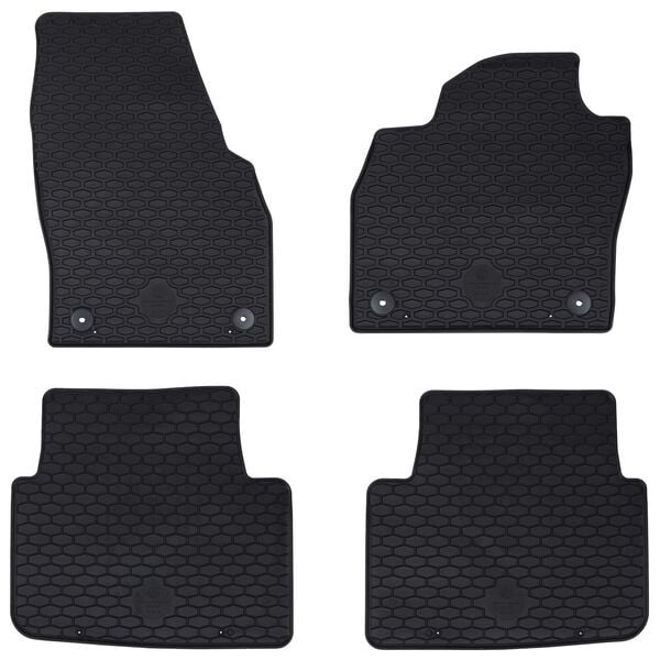 vidaXL Car Mat 4 pcs Black KAMIQ , SCALA Rubber