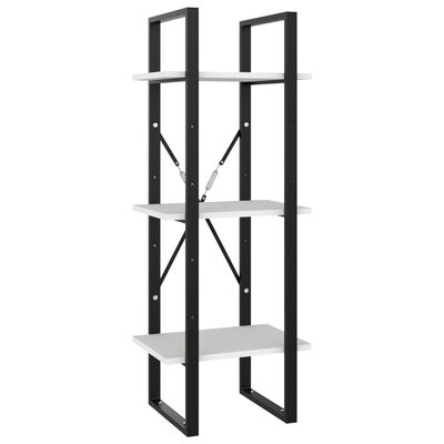 vidaXL 5-Tier Book Cabinet White 40x30x175 cm Engineered Wood