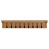 vidaXL Coat Rack 90x16x16 cm Solid Oak Wood