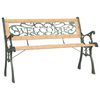 vidaXL Garden Bench 122 cm Solid Firwood