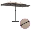 vidaXL Garden Parasol Taupe 385 x 209 x 244 cm Polyester