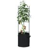 vidaXL Tomato Cages with Plant Bags 4 pcs 116 cm Steel and PP