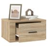 vidaXL Wall-mounted Bedside Cabinet Sonoma Oak 50x36x25 cm