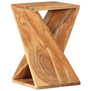 vidaXL Side Table | Brown | Solid Acacia wood | Compact | Durable | Side Table