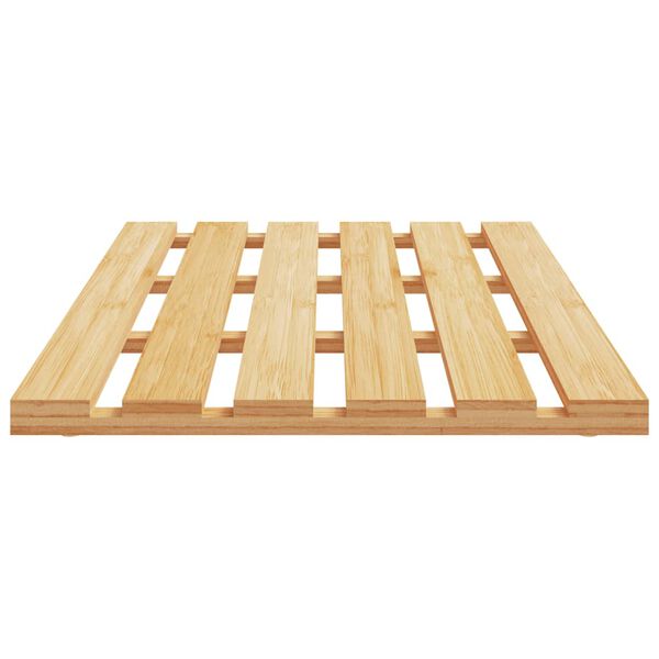vidaXL Bamboo Bath Mat 54x36 cm