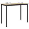 vidaXL Table Sonoma Oak 100 x 50 x 76.5 cm Engineered Wood and Steel