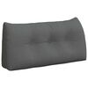 vidaXL Back Pillow Dark Grey 100 x 24 x 50 cm Fabric