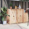 vidaXL Outdoor Kitchen Doors MEPPEL 2 pcs 50x9x82 cm Solid Wood Pine