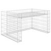 vidaXL Lawn Mower Garage with Raised Bed 110x80x60 cm Steel Wire