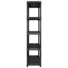 vidaXL Storage Shelf 5-Tier Black 170x40x185 cm Plastic