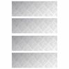 vidaXL Stair Tread 4 pcs 75 x 25 cm Silver Aluminium Rectangular