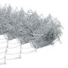 vidaXL Chain Link Fence Silver 10 x 0.4 m Galvanised steel