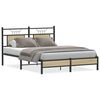 vidaXL Bed Frame without Mattress Sonoma Oak 140x190 cm Engineered Wood