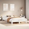 vidaXL Bed Frame without Mattress White 160x200 cm Solid Wood Pine
