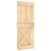 vidaXL Door NARVIK Natural 85 x 210 cm Solid Pine Wood