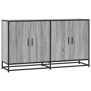 vidaXL Sideboard Grey Sonoma 134x35x76 cm Engineered Wood