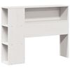 vidaXL Headboard with Storage White 75 cm Solid Wood Pine