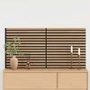 vidaXL Acoustic Wall Panels 2 pcs Slatted 60.5x60 cm Oak Veneer