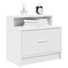vidaXL Bedside Cabinets with Drawer 2 pcs White 51x31x47 cm