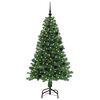vidaXL Artificial Christmas Tree with 150 LEDs with Stand Green 150 cm