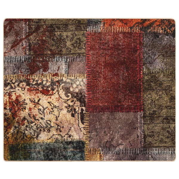 vidaXL Rug Runner MARSA Multicolour 100 x 80 cm Polyester and PVC
