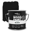 vidaXL Wood Paint Black 16.5 x 16.5 x 15.9 cm Wall Print