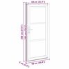vidaXL Front Door White 98 x 208 cm PVC