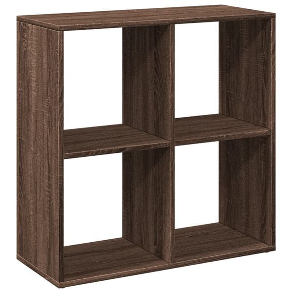 vidaXL Room Divider Bookcase Brown Oak 69.5x29x69.5 cm Engineered Wood