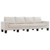 vidaXL Sofa Cream 4-Seater Fabric