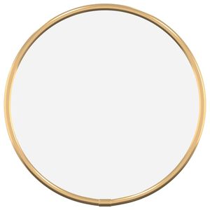 vidaXL Wall Mirror Gold &Oslash; 20 cm Round