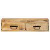 vidaXL Wall-mounted TV Cabinet 80x30x19 cm Solid Rough Wood Mango