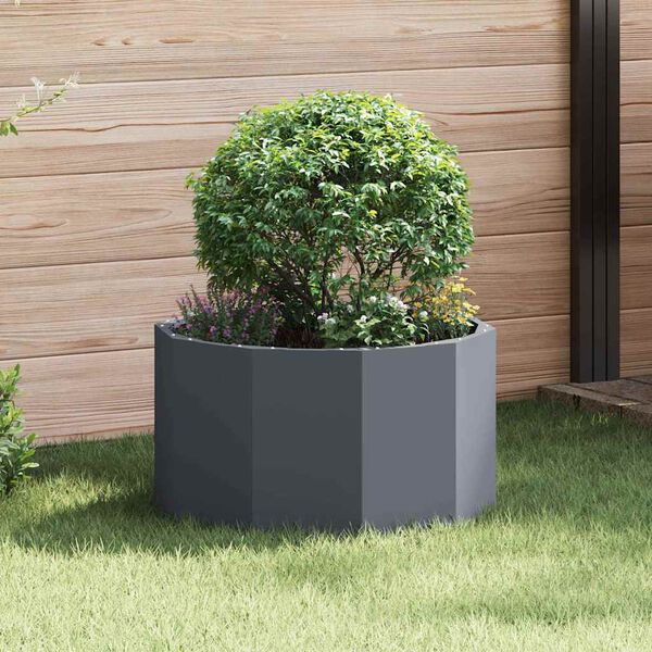 vidaXL Planter Anthracite 60 x 60 x 35 cm Steel