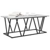 vidaXL Coffee Table Grey 100 x 50 x 40 cm Engineered Wood and Metal