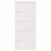 vidaXL Barn Door White 90 x 2.5 x 208 cm Solid Pine Wood