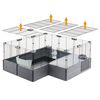 Ferplast Rabbit Cage Multipla Maxi 142.5x72x50 cm Black