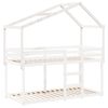vidaXL Kids' Bed Roof White 213x95.5x144.5 cm Solid Wood Pine