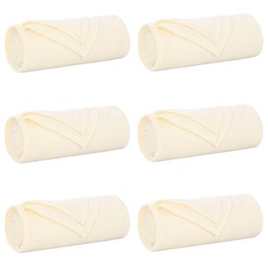 vidaXL Throw Blankets 6 pcs Cream 270 x 240 cm 5.44 kg Fleece