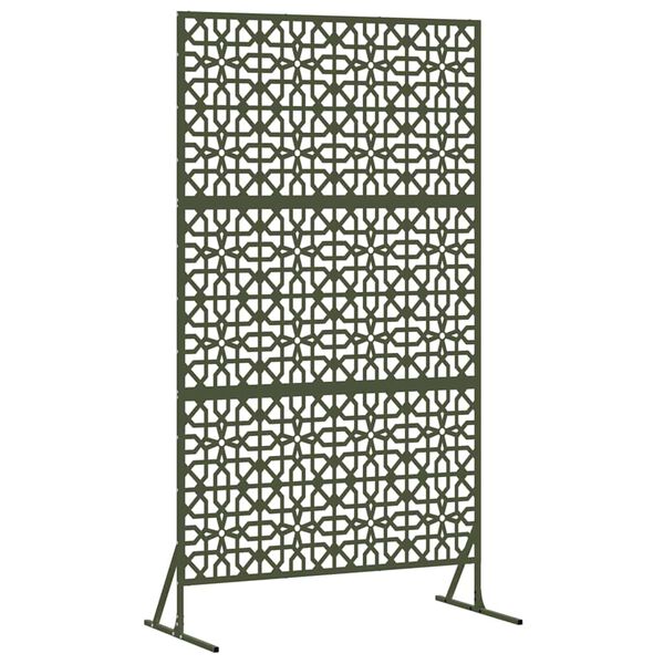 vidaXL Privacy Screen Olive 100 x 50 x 180 cm Steel