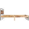 vidaXL Bed Frame without Mattress Solid Rough Mango Wood 200x200 cm