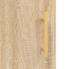 vidaXL Desk Sonoma Oak 140x50x75 cm Engineered Wood